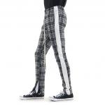 谷֥EPTMԥȥߡJACQ/WHITE-JACQUARD PLAID TRACK PANTS