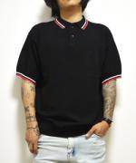 blutenblatt ͽ6پʡDrop Sholder Polo Shirts/ɥåץݥ-BLACK