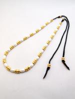 blutenblattͽ7پʡPipe Beads Necklace-SILVERGOLD-
