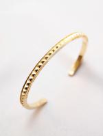 blutenblattͽ7پʡStuds Silver Bangle-GOLD-