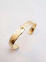 blutenblattͽ7پʡFlat Casting Corona Bangle-GOLD-