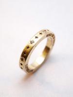 blutenblattͽ7پʡZirconia Star Spacer Ring-GOLD-