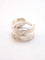 blutenblattͽ7پʡAuthentic Feather Ring-SILVER-