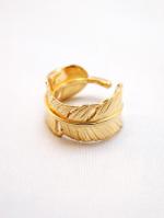 blutenblattͽ7پʡAuthentic Feather Ring-GOLD-