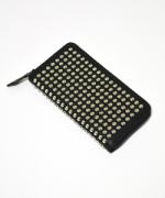 blutenblattͽ8پʡRound Zip Spike Wallet/饦ɥåץѥå-SILVER SPI