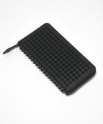 blutenblattͽ8پʡRound Zip Spike Wallet/饦ɥåץѥå-BLACK SP