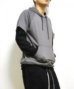 blutenblattͽ10پʡLayerd Sweat Parka/쥤䡼ɥåȥץѡ-CHACOAL