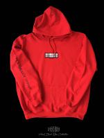 FLASHBACK18FWǿRemake BeigeCheck Box Hoodie RED