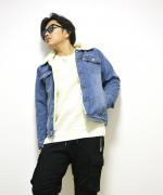 ͽ12پʡBoa Lining Denim G-Jacket/ܥ饤˥󥰥ǥ˥ॸ㥱å/BLEACH