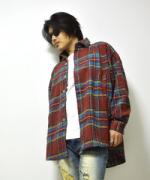 ͽ2پʡWool Check Wide Shirts/å磻ɥ/R