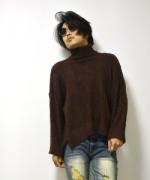 ͽ2پʡTurtle Neck Knit Sweater/ȥͥå˥åȥ/BROW