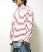 ͽ3پʡFrench Sweat Mock Neck Border Tee/եåȥåͥåܡƥ/RED