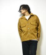 ͽ3پʡOpen Collar Twill Jacket/ץ󥫥顼ĥ른㥱å/CAMEL