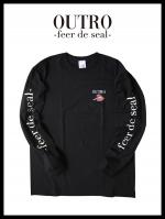 OUTRO-feer de seal- Smoking Lip Long Sleeve Tee BLK