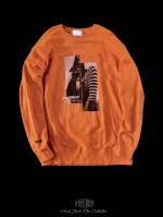 FLASHBACK19SSǿOVERSIZE Border Lady Photo Sweat