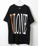 VLONE LOGO SHORT SLEEVE TEE BLKORG