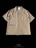 FLASHBACK19SSǿOversize Stretch Linen half sleeve shirt BEG