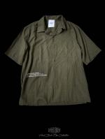 FLASHBACK19SSǿOversize Stretch Linen half sleeve shirt KHA