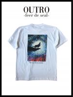 OUTRO-feer de seal- Wolf Painting Logo Tee WHT