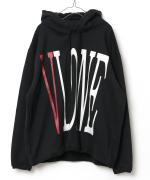 VLONE LOGO HOODIE BLKRED