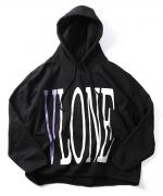 VLONE LOGO HOODIE BLKPUR