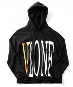 VLONE LOGO HOODIE BLKYEL