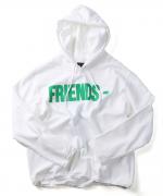 VLONE FRIENDS HOODIE WHTGRN