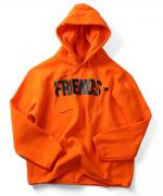 VLONE FRIENDS HOODIE ORANGEBLK