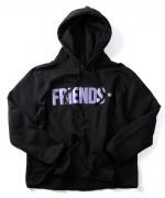 VLONE FRIENDS HOODIE BLKPUR