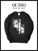 OUTRO19AWOUTRO-feer de seal- 3not LS Tee BLK