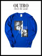 OUTRO19AWOUTRO-feer de seal- 3not LS Tee BLU