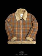 FLASHBACK19AWFake Mouton Check coat BEI