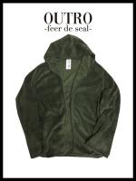 OUTRO19AWOUTRO-feer de seal- Soft Boa Hoodie KHA