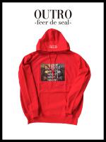 OUTRO19AWOUTRO-feer de seal- Secret Face Hoodie RED