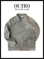 OUTRO19AWOUTRO-feer de seal- Fake Suede Glossy JKT SIL