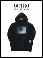 OUTRO-feer de seal- Angel Dust Logo Hoodie BLK