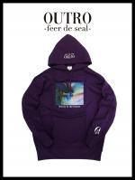  OUTRO-feer de seal- Angel Dust Logo Hoodie PUR