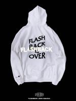 FLASHBACKChampionOVERSIZE FLASHBACK is OVER Reflector Hoodie WHT