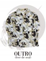 OUTRO-feer de seal- Mix Flower Open Collar Shirt