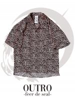 OUTRO-feer de seal- Pink Leopard Half Sleeve Open collar Shirts