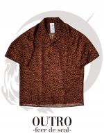 OUTRO-feer de seal- Brown Leopard Half Sleeve Open collar Shirts