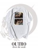  OUTRO-feer de seal- Back Art Reflector Tee WHT