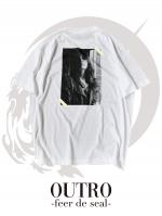  OUTRO-feer de seal- Back Lady Reflector Tee WHT