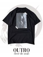  OUTRO-feer de seal- Back Lady Reflector Tee BLK