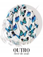 OUTRO-feer de seal- Butterfly Over Size Shirt WHT