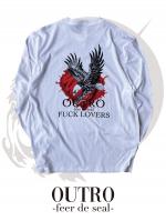 OUTRO-feer de seal- Fuck Lovers Eagle LS Tee WHT