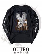  OUTRO-feer de seal-Gothic Logo Eagle LS Tee BLK