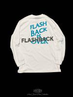 【FLASHBACK20SS最新作】Reflector ''BACK'' OVERSIZE LONG T-Shirts WHT×TBLU