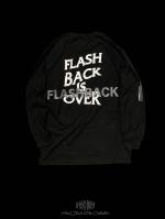 FLASHBACK20SSǿReflector ''BACK'' OVERSIZE LONG T-Shirts BLK