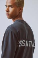 ESSENTIALS LONG SLEEVE BOXY T-SHIRT ե쥯  BLK